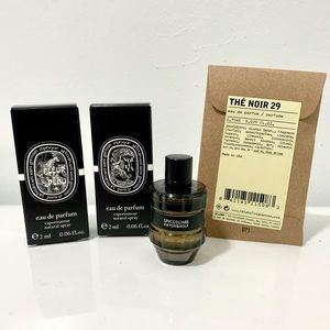 4 sample Cologne Bottles
